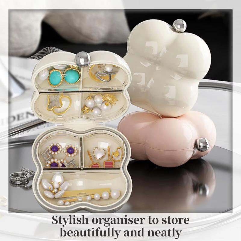New Mini Pill Boxes Portable Three-Layer Sealed Jewelry Storage Box Cute Moisture-Proof Small Storage Container Travel