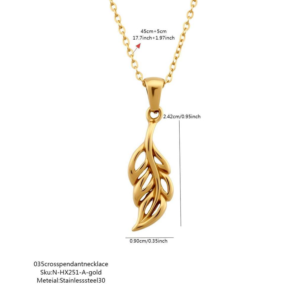 Stainless Steel Leaf Pendant for DIY Bracelets, Bags, and Ornaments