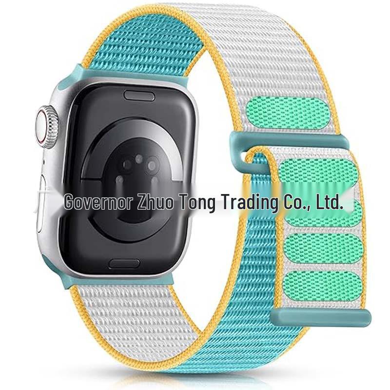 Compatible Apple iWatch11 Double Section Nylon Loop Strap Ultra3 Woven Band