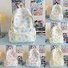 Star Printed Cute Girl Backpack For School And Daily Use Made Of Nylon