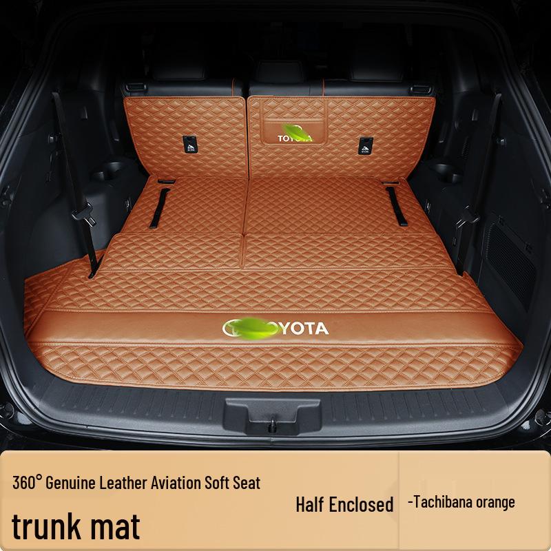 Kompletní krycí rohož do kufru pro 7místnou Toyotu Highlander - Vše v jednom interiérový doplněk