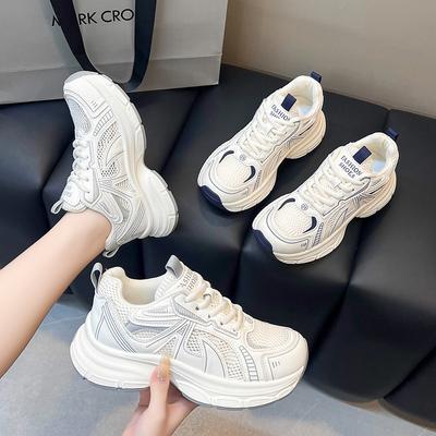 Platform Cool Shoes Women's Spring and Autumn New Explosion Versatile Mesh Breathable Explosion Sports and Leisure Shoes