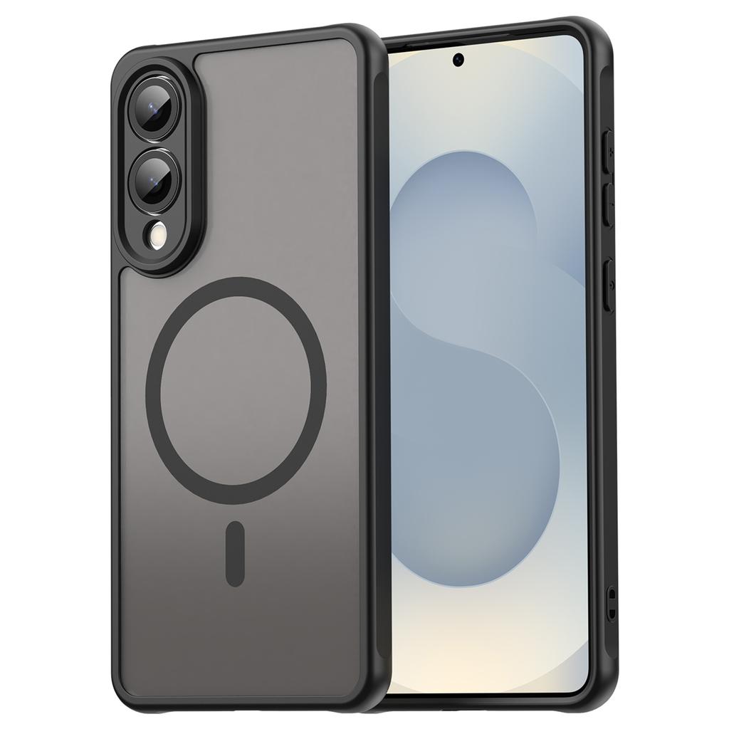 Dla Samsunga Galaxy S25 Etui Edge Kompatybilne z MagSafe Odporne na upadki PC+TPU Pokrowiec na telefon