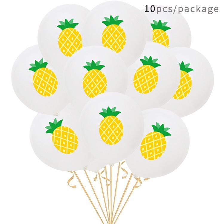Hawaiian Pineapple Flamingo Aluminum Foil Balloon For Wedding Party Decorations
