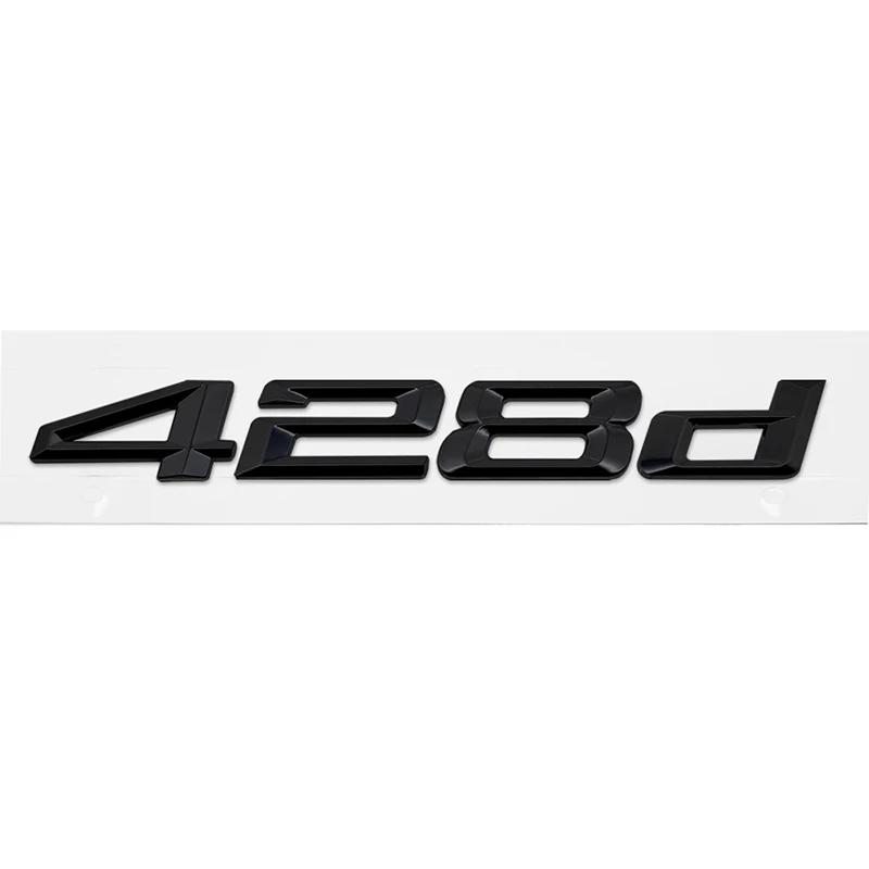 ABS Car Rear Trunk Letters Logo Badge Emblem Sticker For BMW 4 Series 420d 425d 428d 430d 435d 440d 450d F30 F32 F33 F36 G26 G22