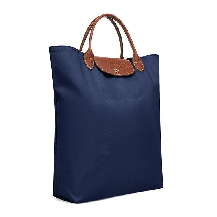 Longchamp Střední kabelka Le Pliage se zapínáním na patentku se zlatým povrchem, nylon, tmavě modrá, dámské kabelky 10168089P68