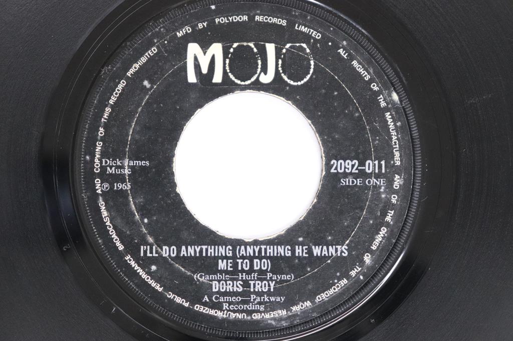 7inch Record DORIS TROY - I'll Do Anything (Anything He Wants 2092011 MOJO 1966 UK Soul/Funk Used