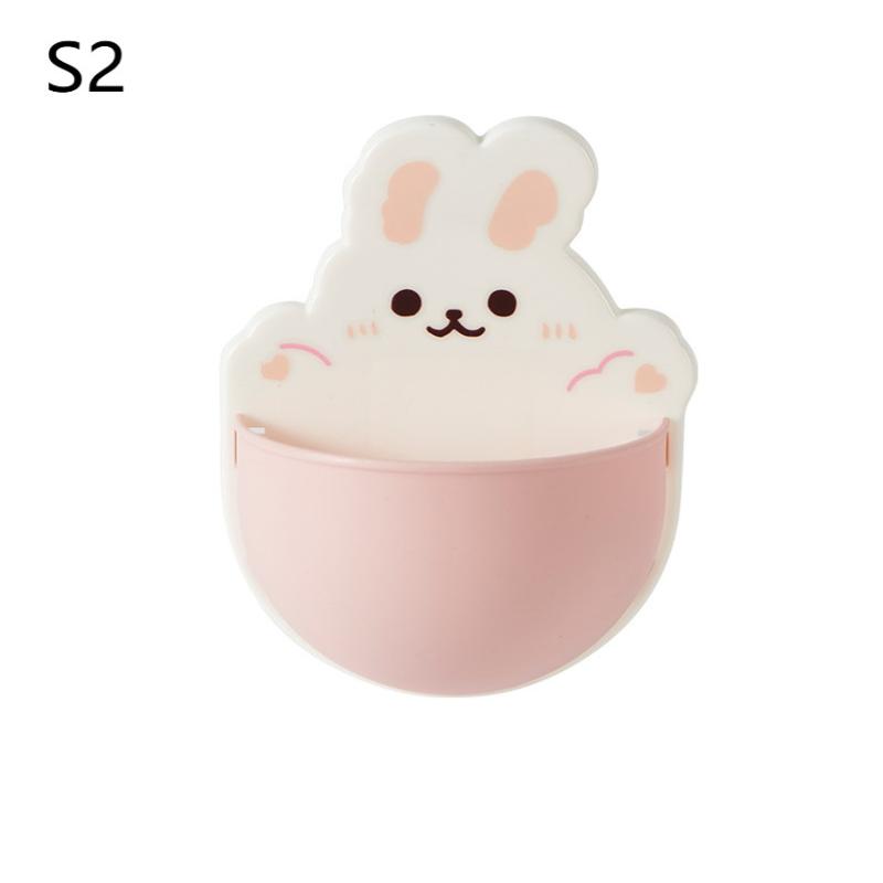 Saboneteira de Parede Desenho Animado Autoadesiva Porta-Canetas de Parede, Armazenamento para Escrita com Canetas Marcadoras, Armazenamento de Mesa, Fofa