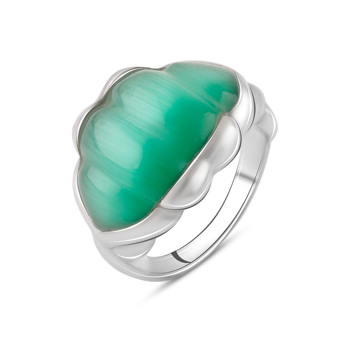 

Срібна каблучка з котячим оком (2076216) 17