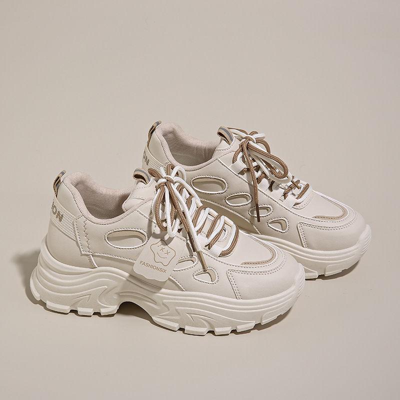 

Осенняя женская обувь новые дышащие маленькие белые туфли детские универсальные корейская версия платформа спортивная обувь повседневная беговая папа модная обувь 35