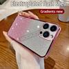 For IPhone 15 Pro Case Electroplating Soft Glitter TPU Cell phone Back Cover IPhone 15Pro Phone Casing For Girl Woman