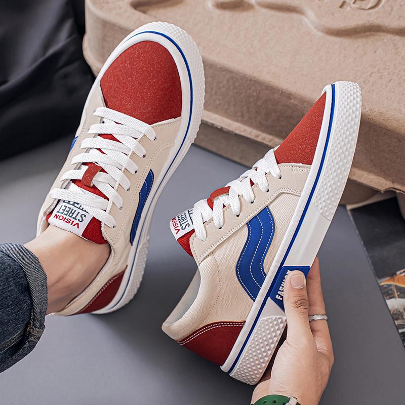 Sommer Neue Herren Atmungsaktive Vielseitige Skateboardschuhe Herren Weiche Sohle Lässig Sport Trend Mode Canvas Schuhe Größe 48