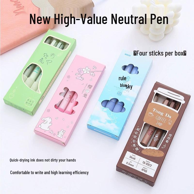 Cherry Blossom Quick-Dry Student Pen - Soft Grip, ST Tip, Click-Action