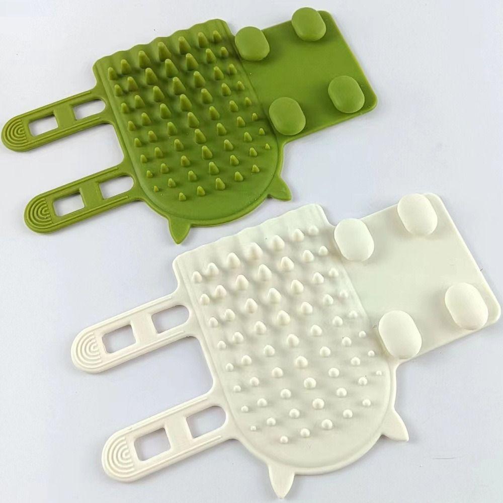 Gentle Cat Hair Removal Comb Self Cleaning Silicone Cat Brush New Wall Corner Scratcher Home Use
