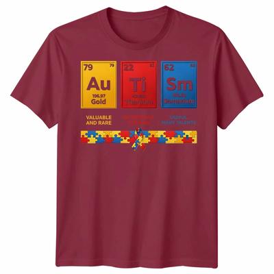 Funny Autism Awareness Periodic Table Elements Chemistry Unisex TTshirt