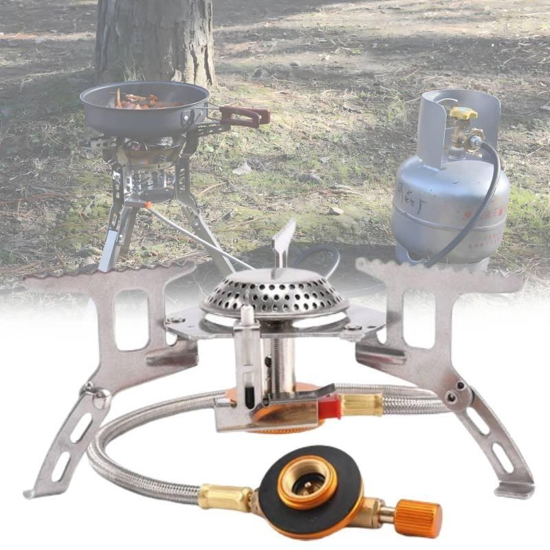 Outdoor Stove Portable Compact Camping Fishing Gas Heater Cooker Supplies Tools