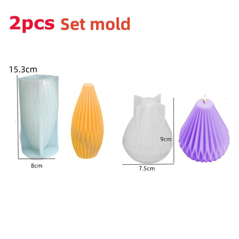 

DIY Свічка Силіконова форма Виготовлення форми Геометрична форма 3D-форма Епоксидна смола для мила ручної роботи Форма для ремесла Форма для прикраси дому