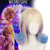 Cosplay Wavy Short Wig With Hightemperature Silk For Addams Costume