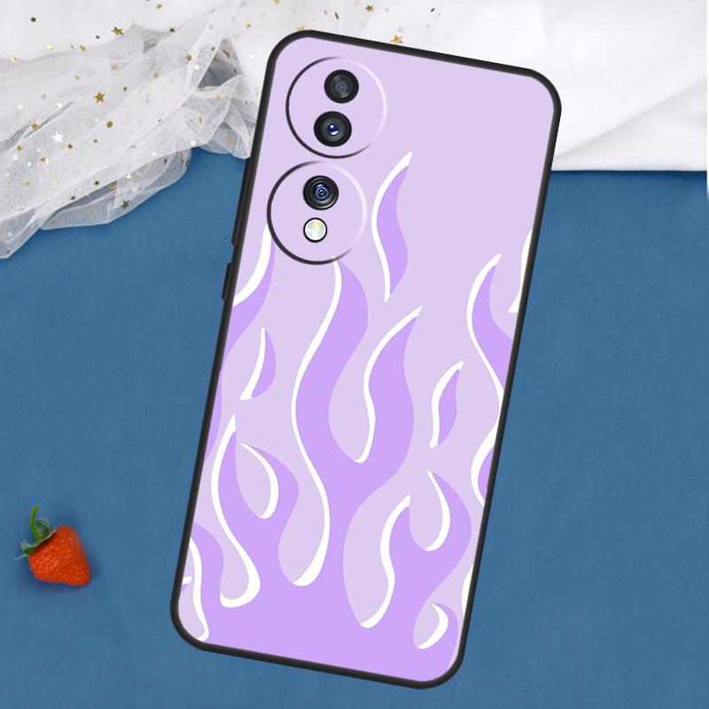 Fashion Design Flame Pattern Case For Honor Magic 7 5 6 Lite 8 Pro 200 400 50 70 90 X8c X8b X9a X9b X9c X9d Win RT Cover