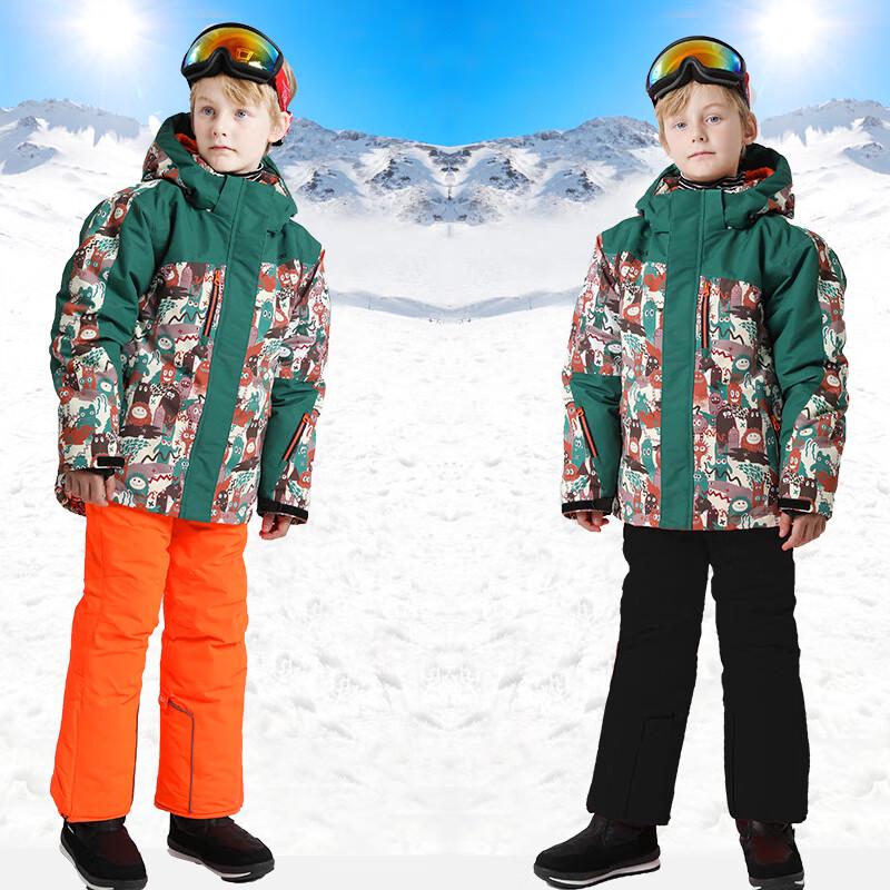 Phibee Kids  Thickened Waterproof Ski Suit