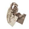 Women's 100% Cashmere Jacquard Scarf - Thick, Warm, Fashionable Knit Shawl for Autumn & Winter