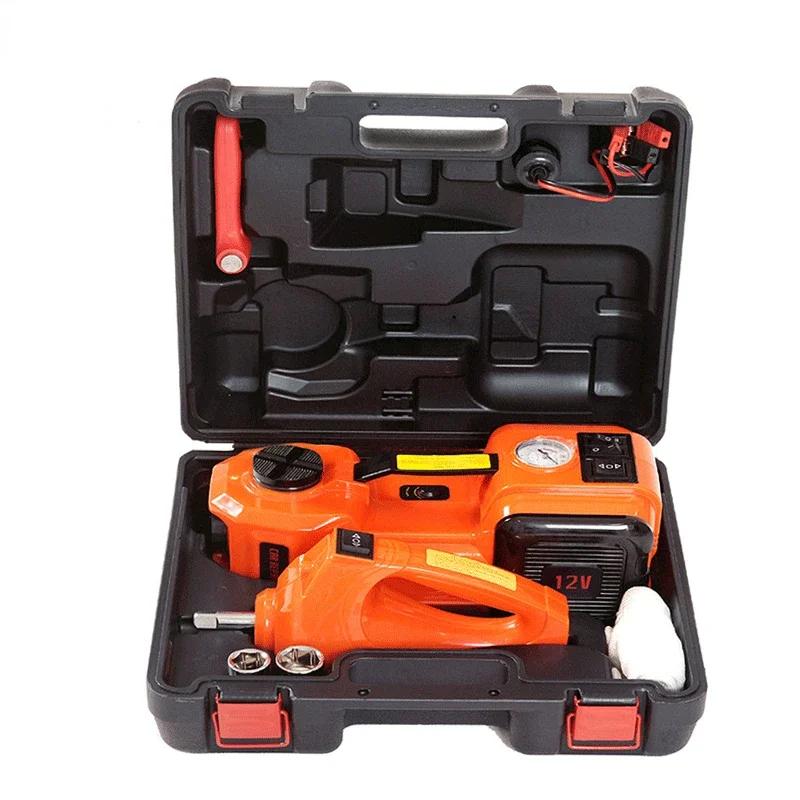 2025Multifunctional 5T Electric Hydraulic Jack 12V Vertical Hydraulic Jack Electric Torque Wrench 5T 12V