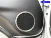 BRIGHTZ Stainless Steel Door Speaker Rings (2-Piece, Satin Silver) for Isuzu Como Van E26 [SPEAKER-127]