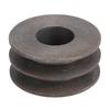 Motor Belt Pulley H Hole 12x17mm Double Groove Metal Belt Pulley for Brushed Brushless Direct