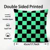 Hot Checkerboard Cushion Cover Soft Washable Pillow Case Multi-Scene For Couch Bed Travel Office Use