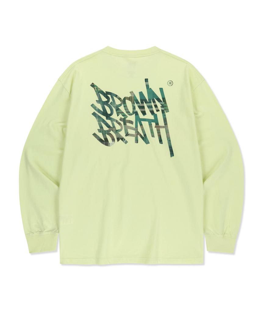 BROWNBREATH Patchwork Check Tag Longsleeve - Lime