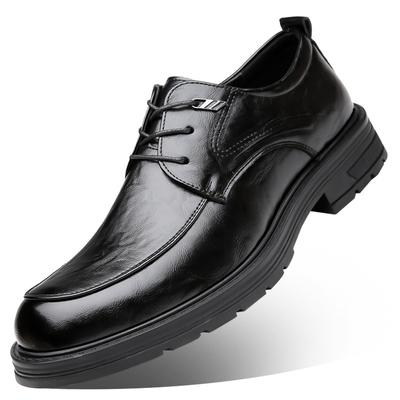Fashion Men's Platform Shoes Fashion Casual New Designer Leather Solid Color Dress Shoes for Men Spring Autumn Luxury Shoe Male