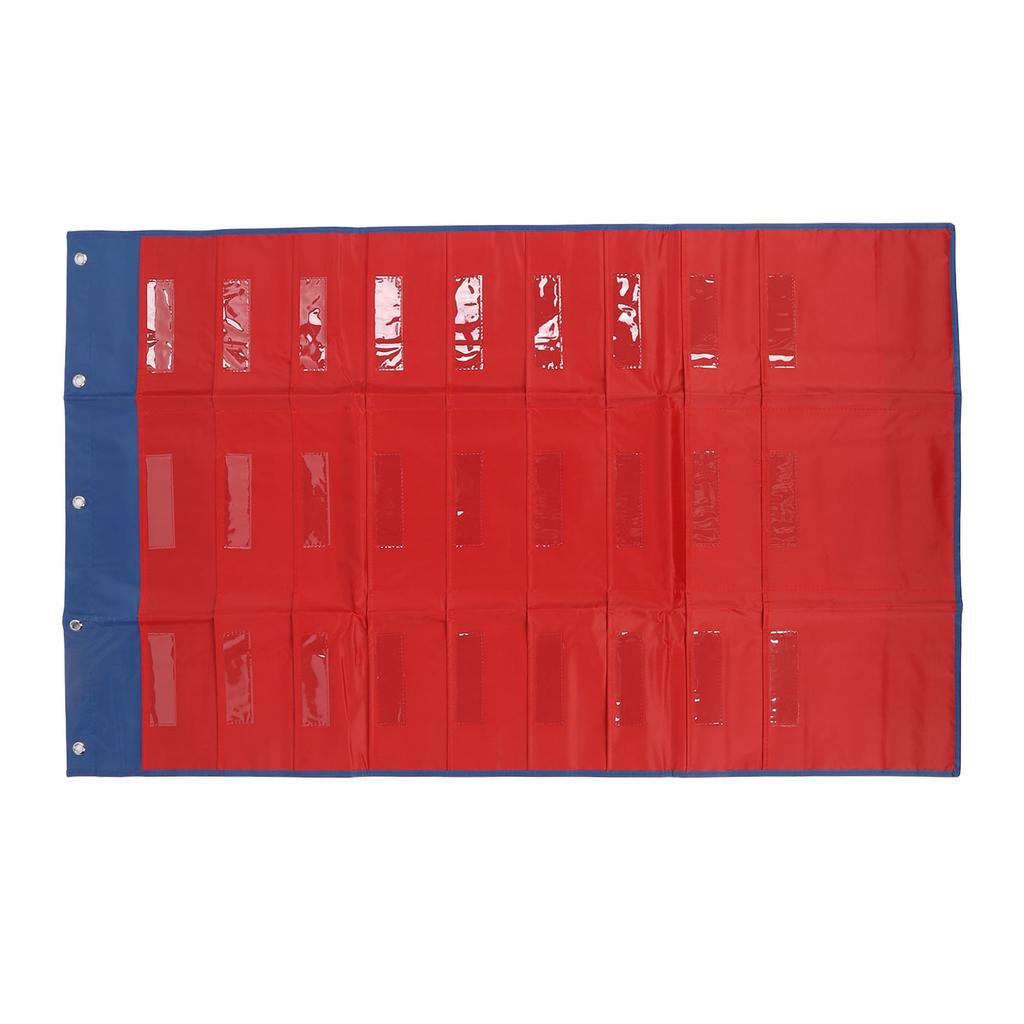 Storage Pocket Chart Easy Installation Versatile File Storage Pocket Chart for Classroom Office