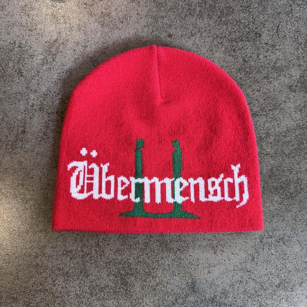 Embroidered Neutral Letter Knit Hat Warm Beanie For Trendy Casual Outdoor Use