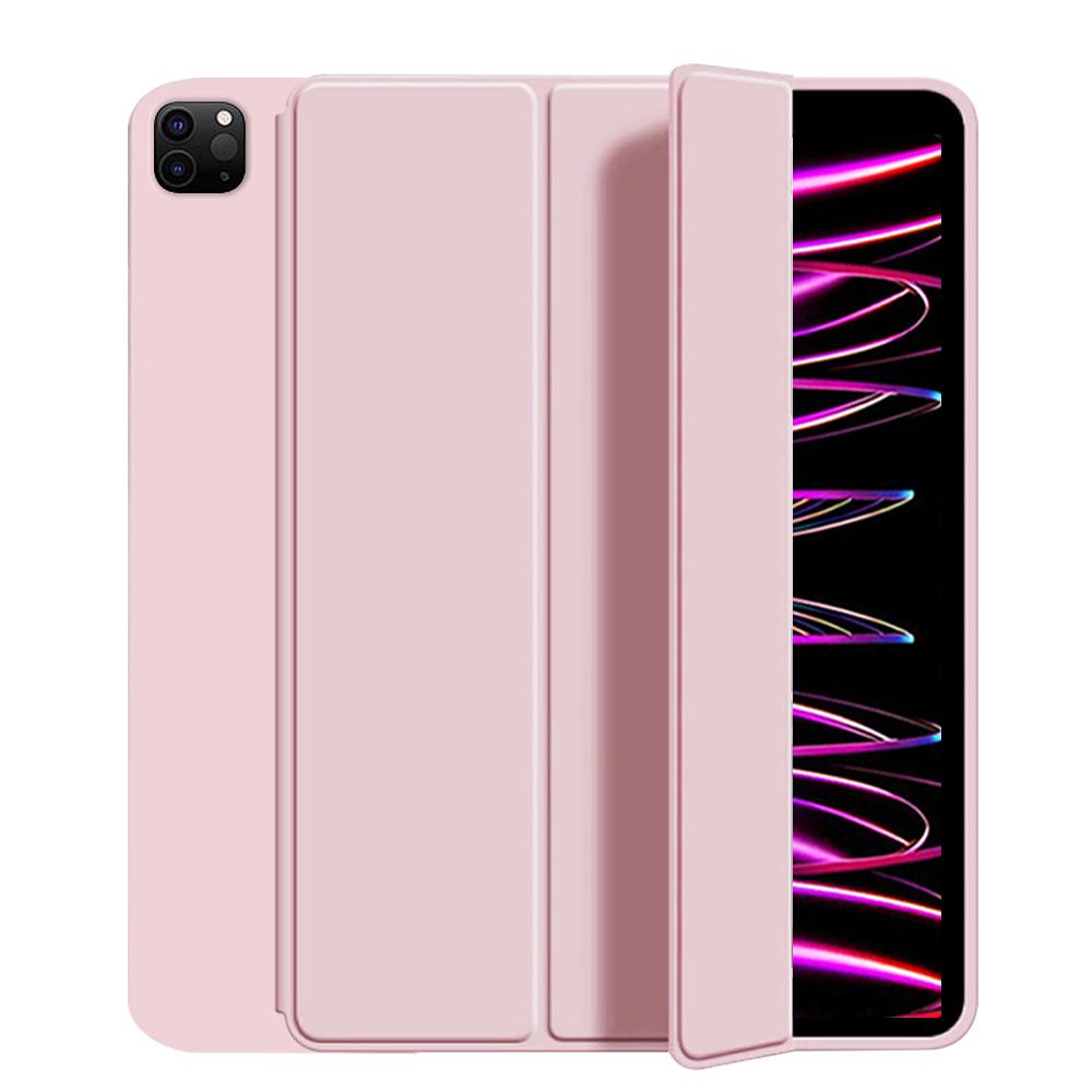 Custodia per iPad Pro 11 2018 2020 2021 2022, cover protettiva a tre ante con retro in morbido TPU, funzione di riattivazione/sospensione automatica