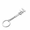Mini Vernier Caliper Pocket Key Chain Keyring Ornaments Small 3D Movable Precision Measure Tool Slider Ruler Accessories