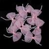 10pcs/lot Mini Cute Mesh Polka Dot Pearl Bow For Jewelry Making DIY Wedding Party Hair Clip Headband Clothing Crafts Decoration