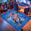Dynamic Warriors: Action Adventure carpet Doormat Suitable for all seasons Art Office chair cushion Protective pad