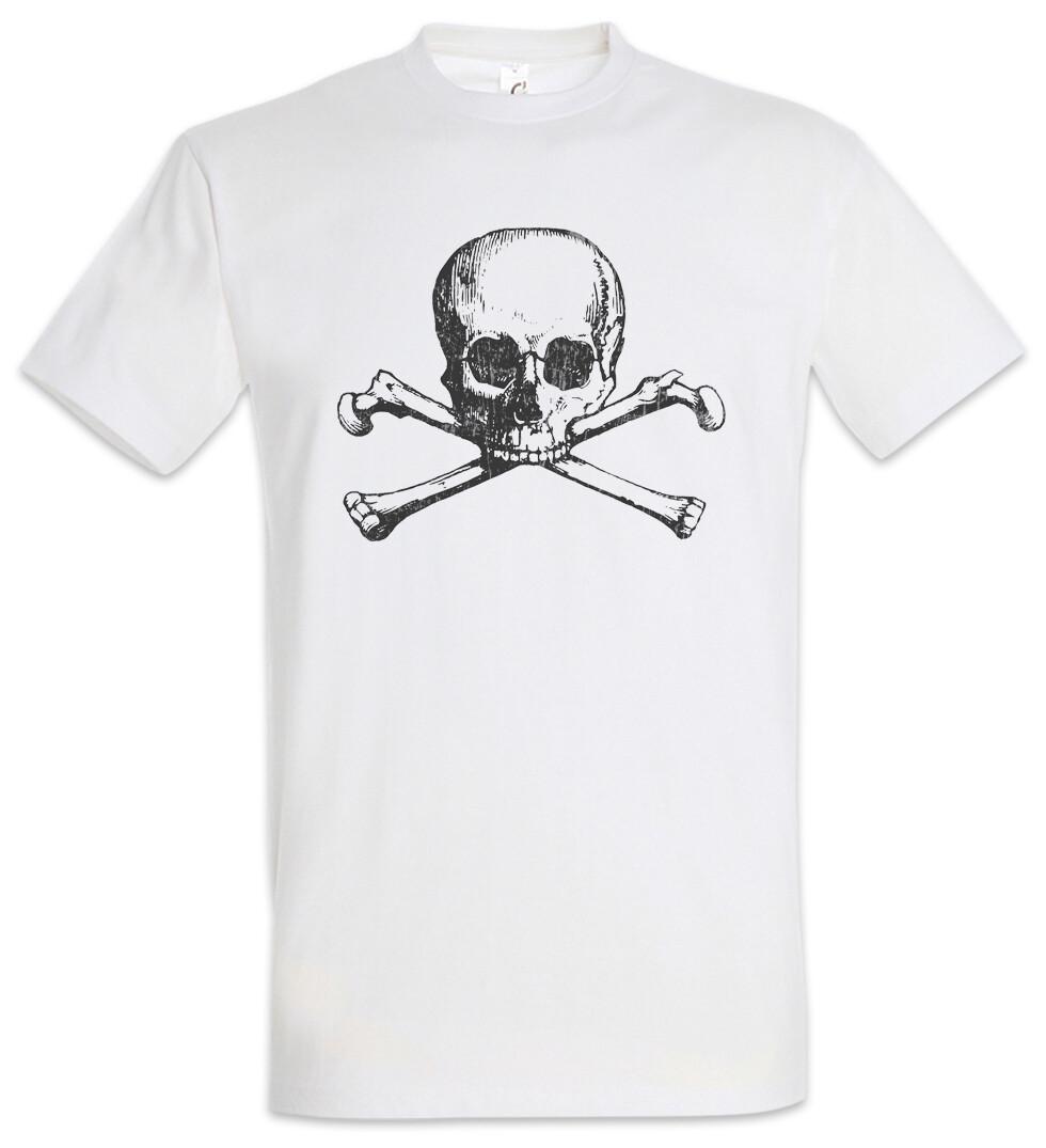 Skull & Crossbones II T-Shirt Mens Womens Tees Top Skulls Pirate Pirates Flag Banner Symbol Sign Logo 3XL
