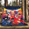 1pc Superman Outdoor Flannel Throw Blanket Soft, Lightweight & Warm