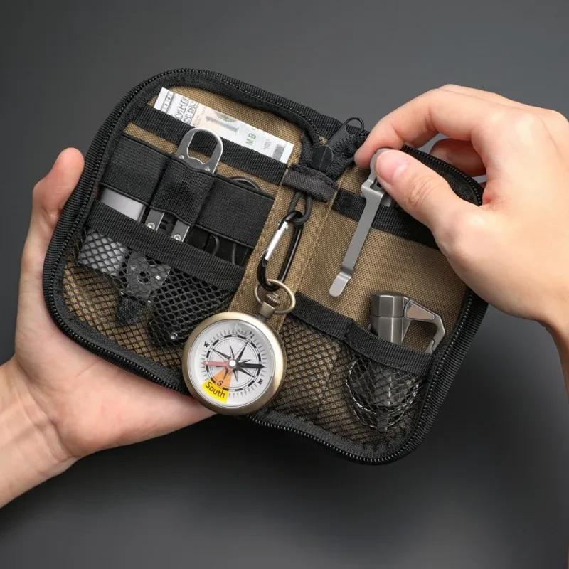 EDC Pouch Pocket Organizer for Men Tool Pocket Storage EDC Gears Hiking Accessories  Camping Equipment Outdoor Accessories