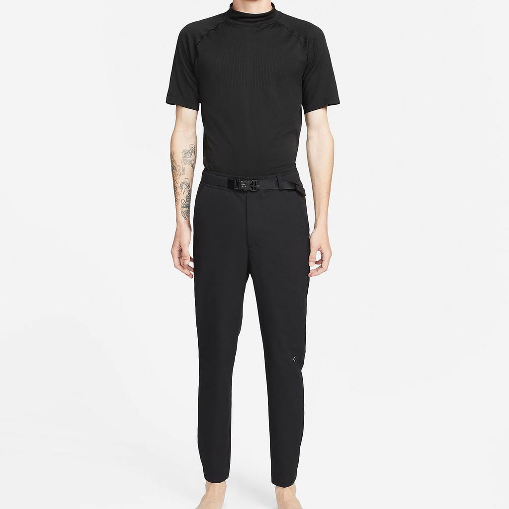 Nike X MMW Elastic Waist Solid Color Casual Long Pants Spring Season Men Bottoms Black DD9433-010