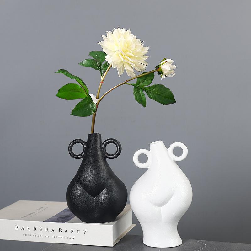Nordic Creative Flower Arrangement Vase Ornament Home Living Room Tv Cabinet Bedroom Soft Decoration