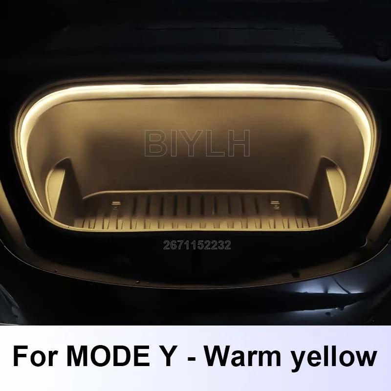 For Tesla Model 3 2021-2023 Front Trunk Ambient Light Model Y Trunk Lamp Car LED Light Flexible waterproof light bar Accessories