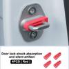 4PCS Universal Car Door Shock Absorber Soundproof Deadener Anti-Vibration Buffer Pad Cushion Vehicle Door Shock Absorber Buckle
