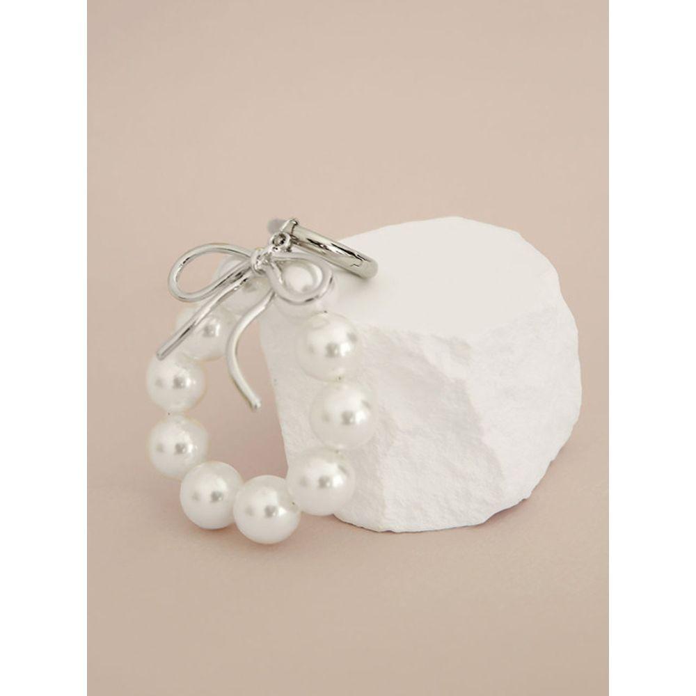 JUDY AND PAUL Balletcore Big Ribbon Point Keychain