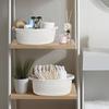 1 Cute Woven Storage Basket With Handle, Suitable For Gift Giving, Storage Decoration Organizer Toy Storage Basket