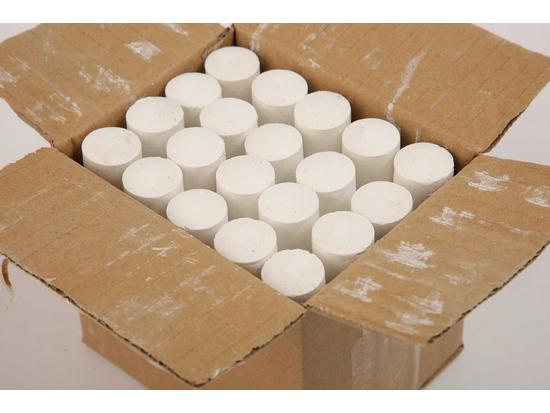20 Pcs Thick White Marine Chalks: Large, Colored, with Steel & Wood Pipe - Free Shipping