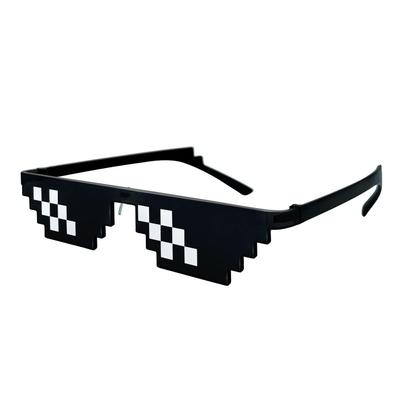 [Lorigun] Gafas de Sol Thug Life Gafas de Mosaico Pixelado Gafas de Fiesta Gafas MLG (12 píxeles)