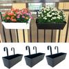 Iron Hanging Flower Pots Weather-Resistant Modern Boho Planter Durable Wall Mount Window Box