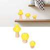 3PcsCelsiusSet Mushroom Crafts Innovative Cute Wooden Ornaments   Desktop Decoration